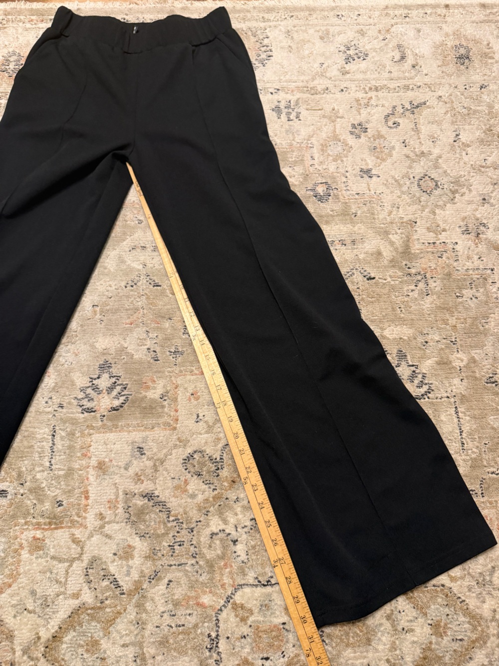 Crazy Train Black Wide-Leg Trousers - Picture 5 of 6